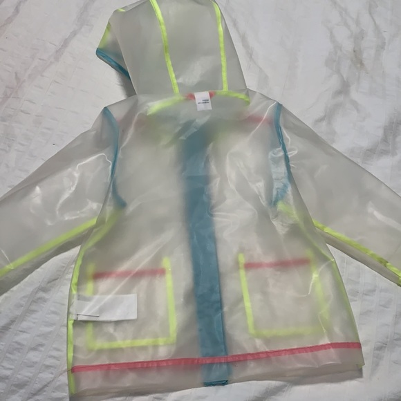 Neon toddler rubber raincoat Old Navy - Picture 2 of 3